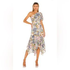 ASTR the label Santorini One Shoulder Midi dress